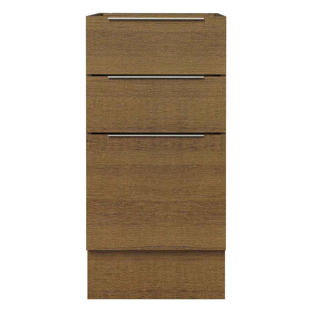 Bajo Mesada Cocina 40 x 60 cm 3 Cajones (Sin Mesada) Marrón Stella Madesa