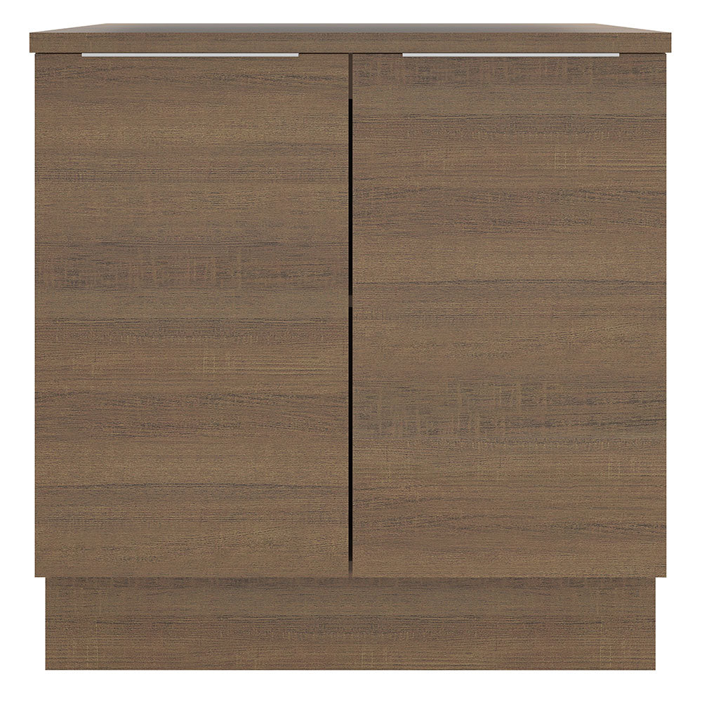 Bajo Mesada Cocina 80 x 60 cm 2 Puertas (Con Mesada) Marrón Stella Madesa