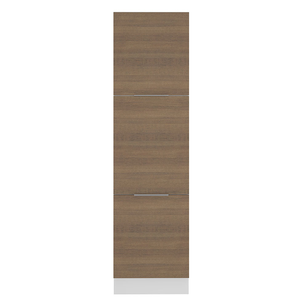 Despensero 60 x 60 cm 3 Puertas Blanco/Marrón Stella Madesa