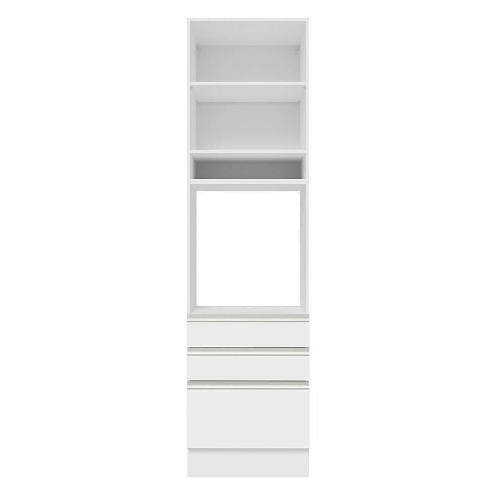 Despensero Madesa Glamy 60 x 60 cm 1 Puerta 3 Cajones Blanco