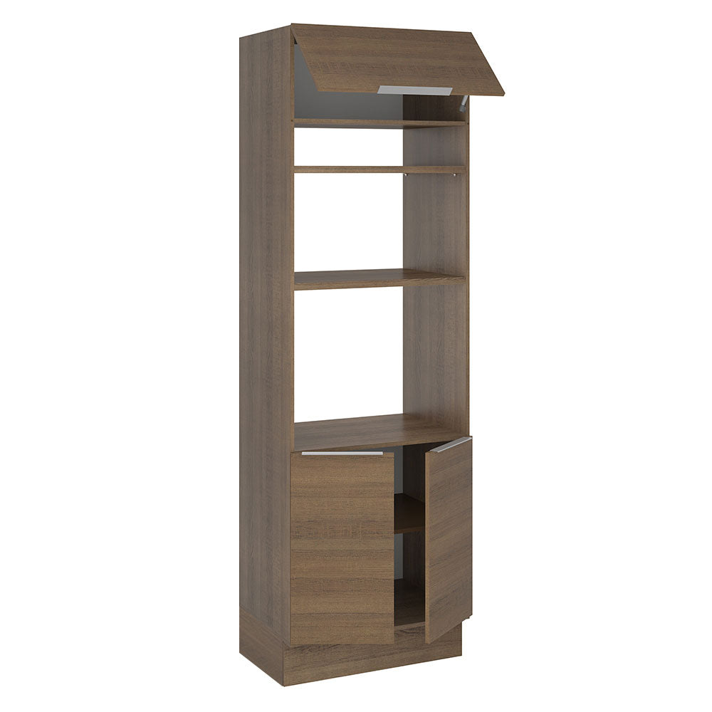 Mueble de Cocina para Horno 70 x 60 cm 3 Puertas Marrón Stella Madesa