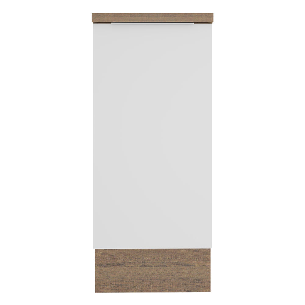 Bajo Mesada Cocina 35 cm 1 Puerta Marrón/Blanco Stella Madesa