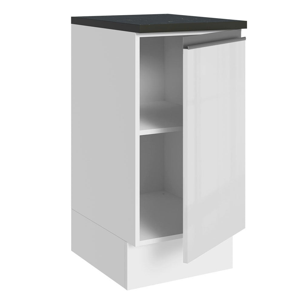Bajo Mesada Cocina 100% MDF 40 cm 1 Puerta Blanco Brillante Acordes Madesa