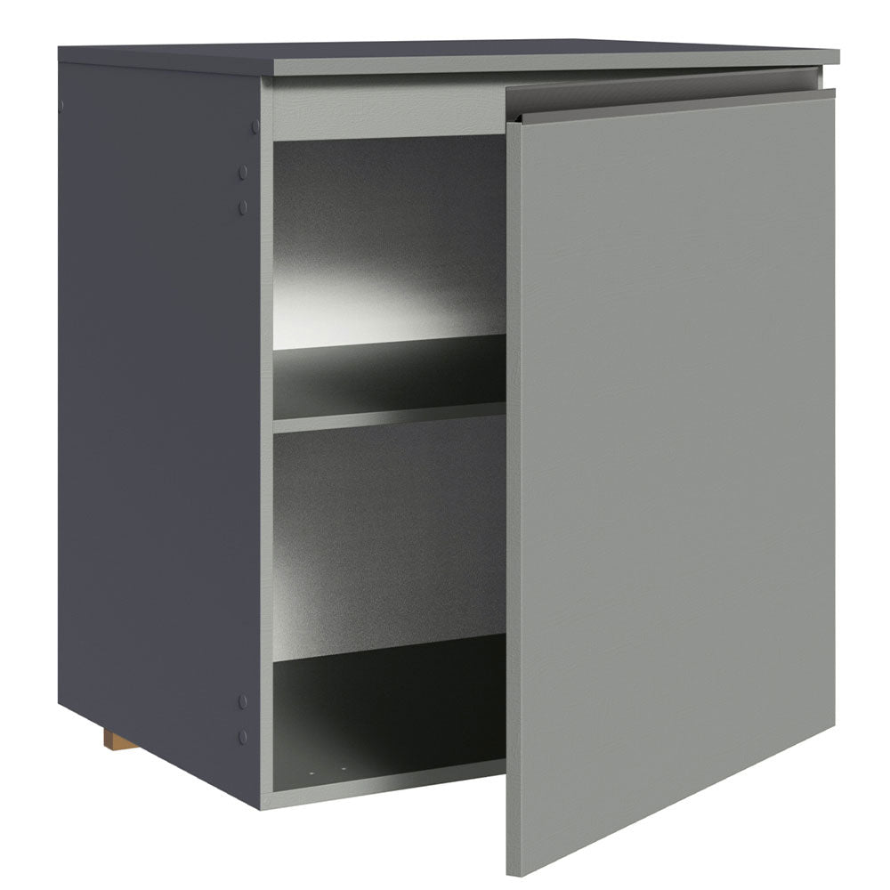 Bajo Mesada 60 cm 1 Puerta Nice Gris