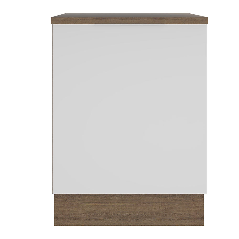 Bajo Mesada Cocina 60 cm 1 Puerta Marrón/Blanco Stella Madesa