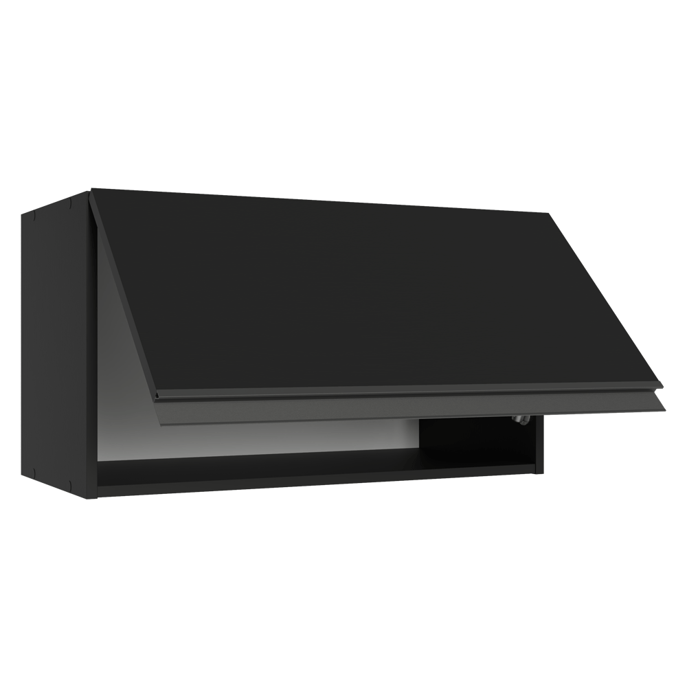 Alacena 60 cm 1 Puerta Abatible Negro Nice Madesa