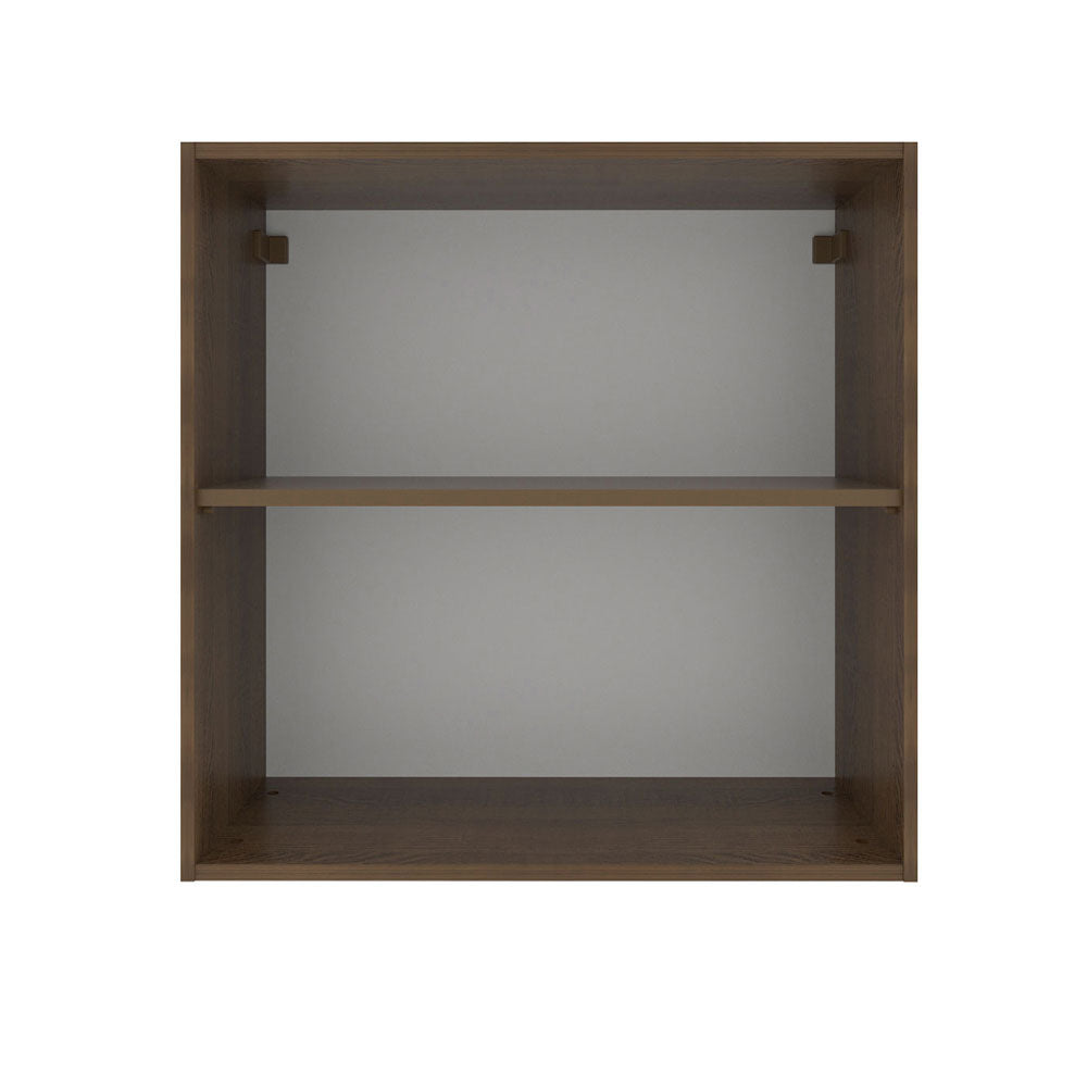 Alacena Cocina 70 cm 2 Puertas Marrón/Blanco Stella Madesa