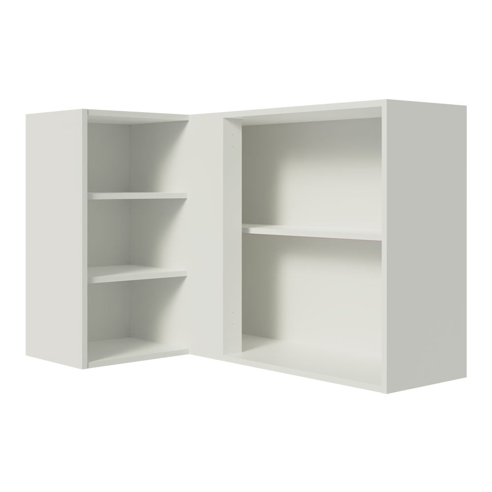Alacena Cocina Esquinera 1 Puerta para línea de 60 cm de Profundidad Blanco/Marrón Stella Madesa