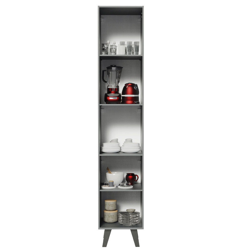 Despensero 40 cm Sin cajones 2 Puertas Nice Gris