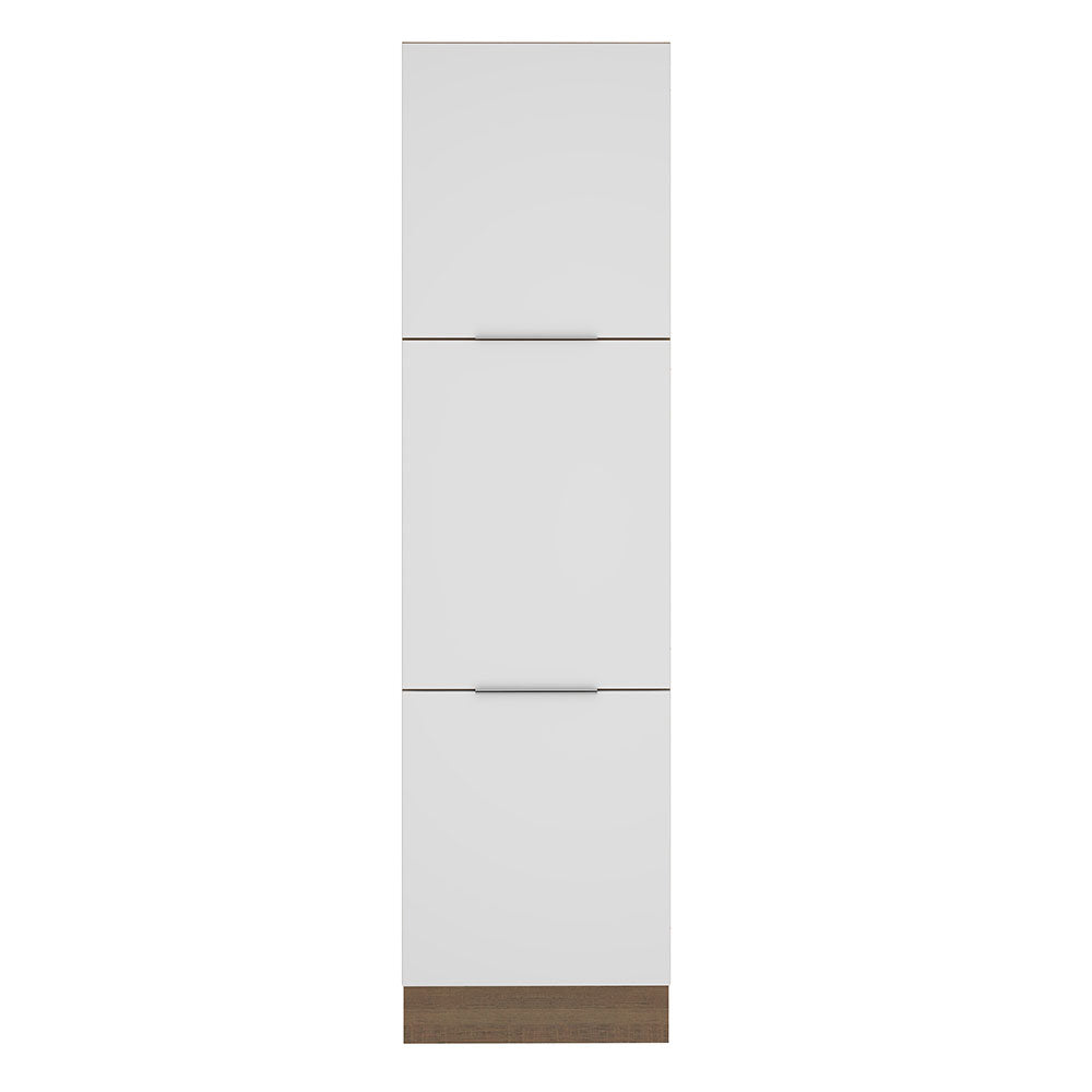 Despensero 60 cm 3 Puertas Marrón/Blanco Stella Madesa