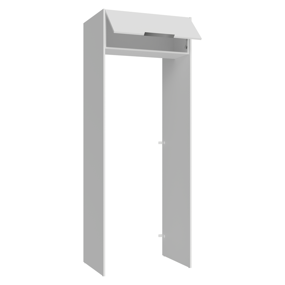 Mueble para empotrar Heladera 83 cm 1 Puerta Rebatible Blanco Stella Madesa