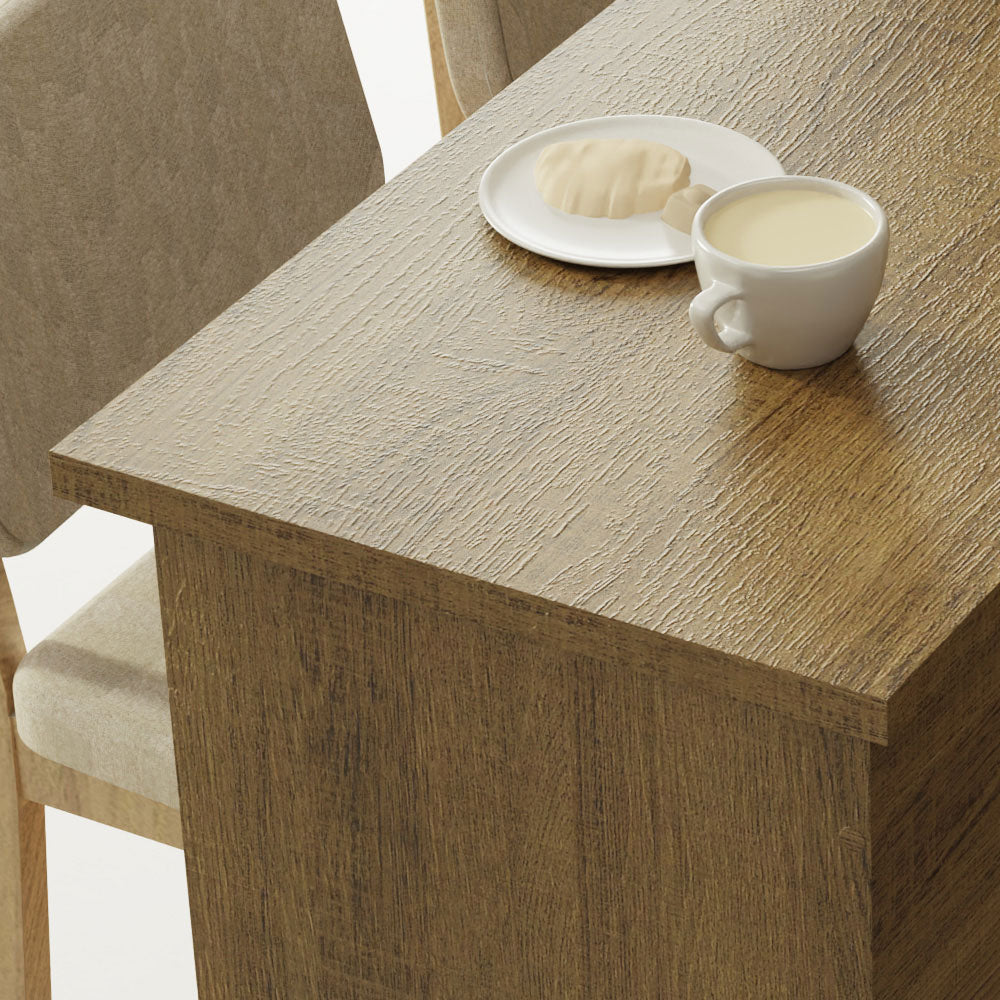 Isla de Cocina con Barra desayunador Madesa 120cm Marrón