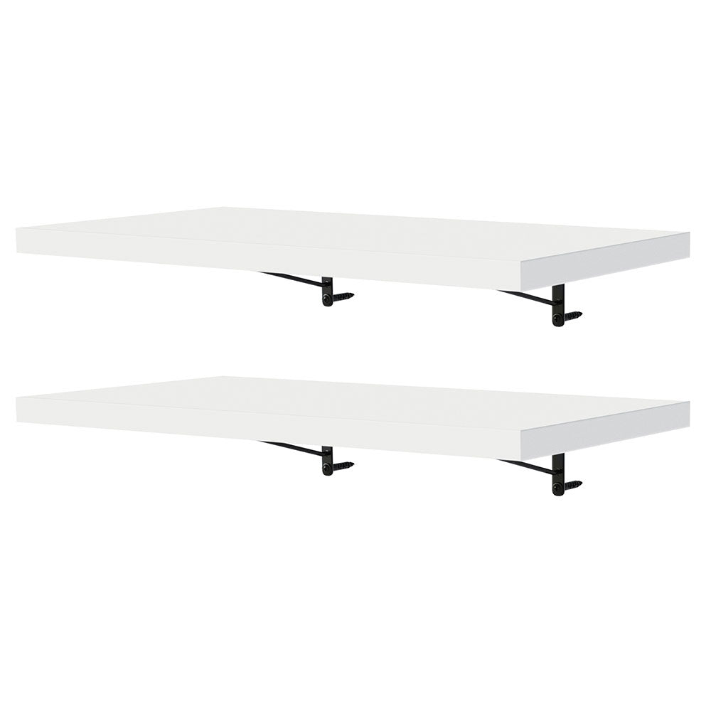 Kit 2 Estantes de Cocina Flotantes 60 cm Blanco Madesa