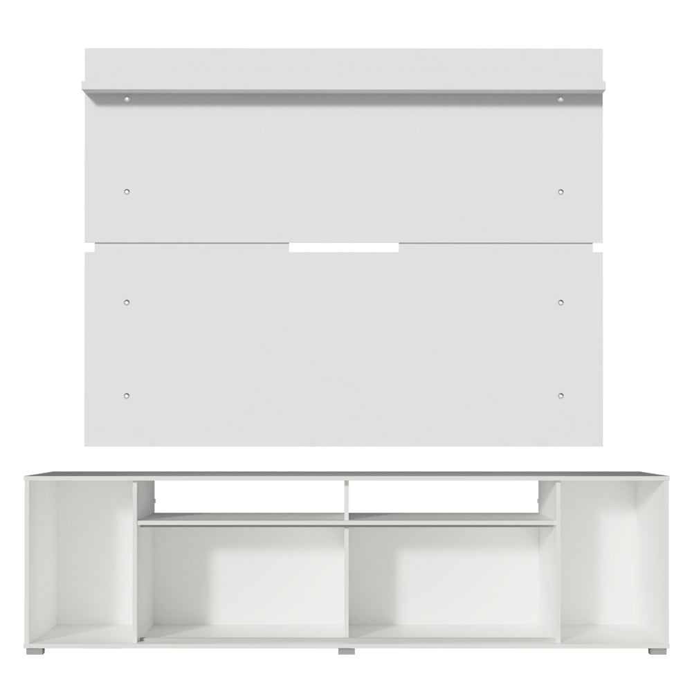 Rack Madesa Cancun con Panel para TV hasta 65 Pulgadas Blanco