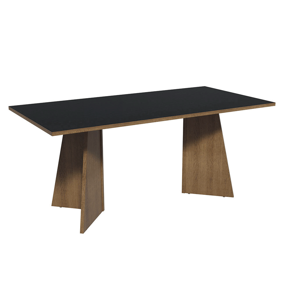 Escritorio para Oficina Director Presidente 180 cm 5388 Marrón/Negro