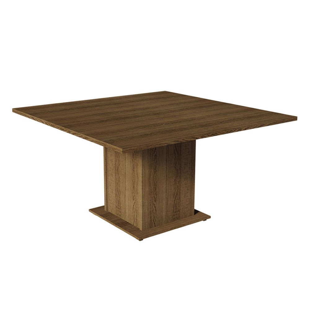 Juego de Comedor Mesada de Madera 8 Sillas Doris Marrón/Imperial