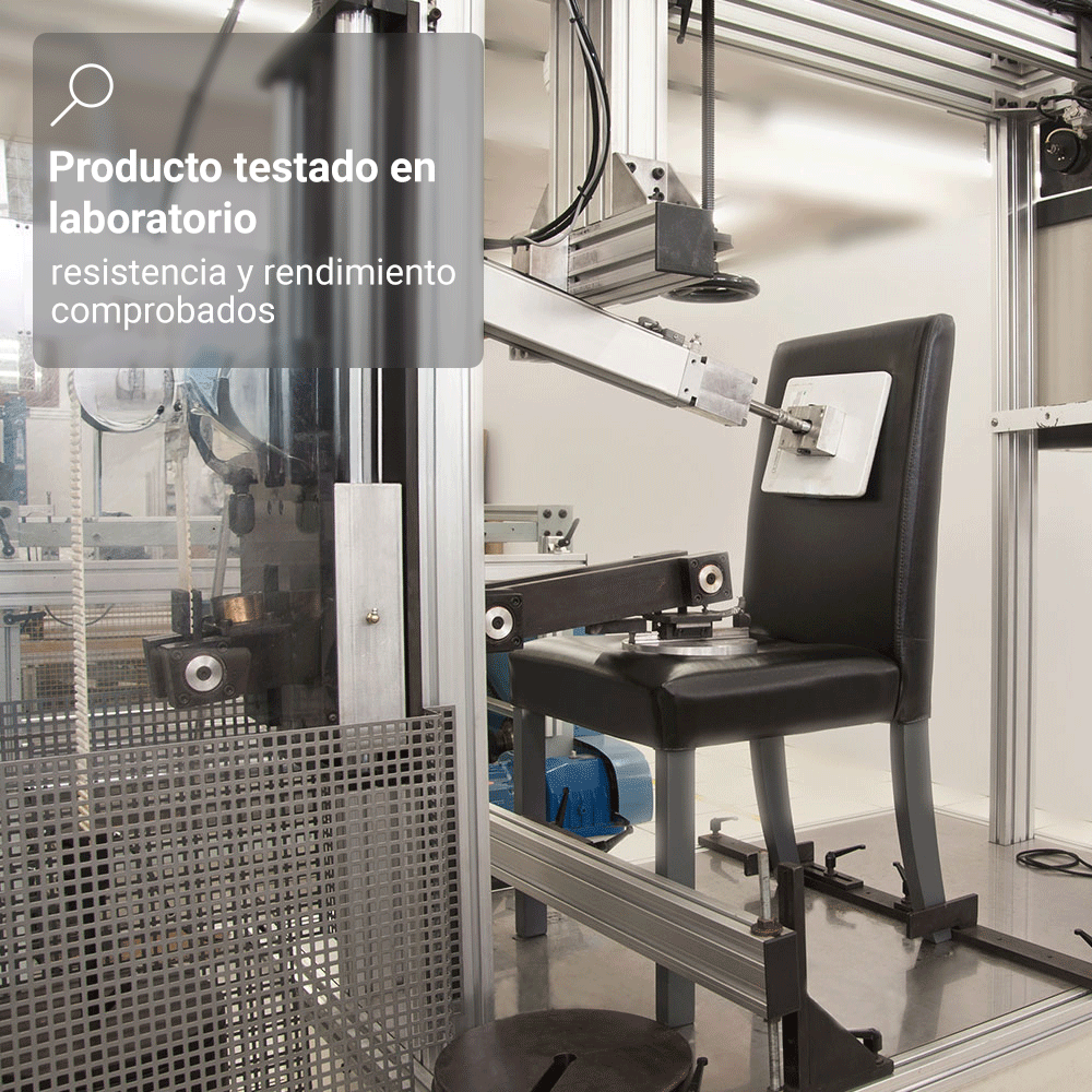 Juego de 4 Sillas 4255 con Detalle Madera Marrón/Oxford