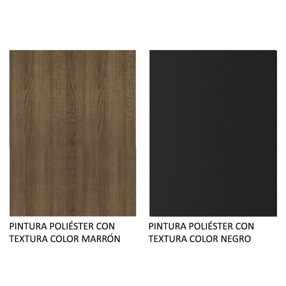Rack para TV hasta 65 Pulgadas con Patas Marrón/Negro Dubai