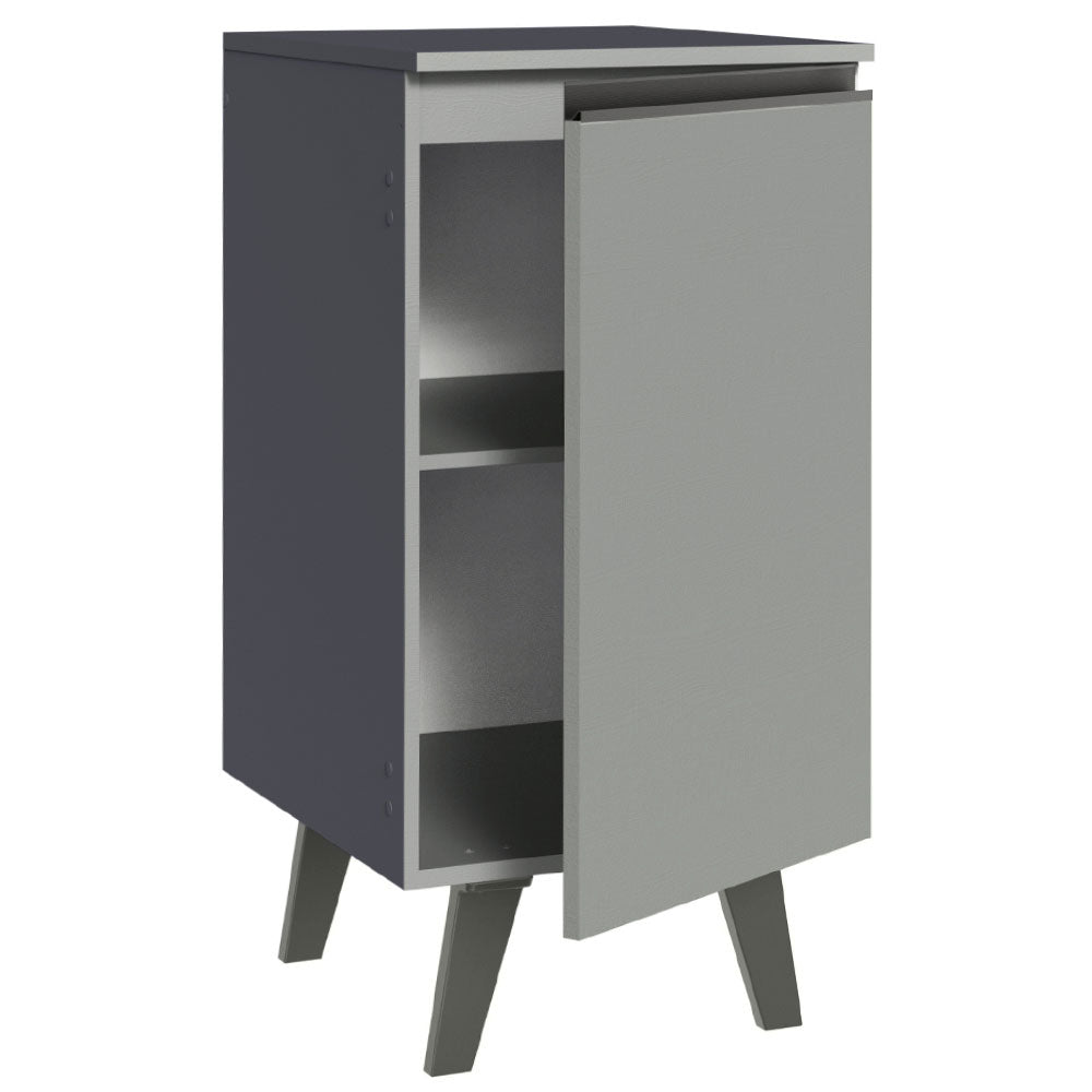 Bajo Mesada Cocina 40 cm 1 Puerta con Patas Gris Nice Madesa