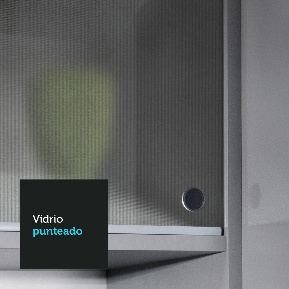 Alacena para Cocina 120 cm 2 Puertas Corredizas de Vidrio color Gris Nice Madesa