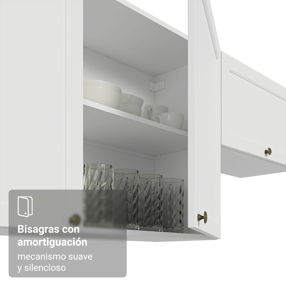 Alacena esquinero 1 Puerta Blanco Vik Madesa