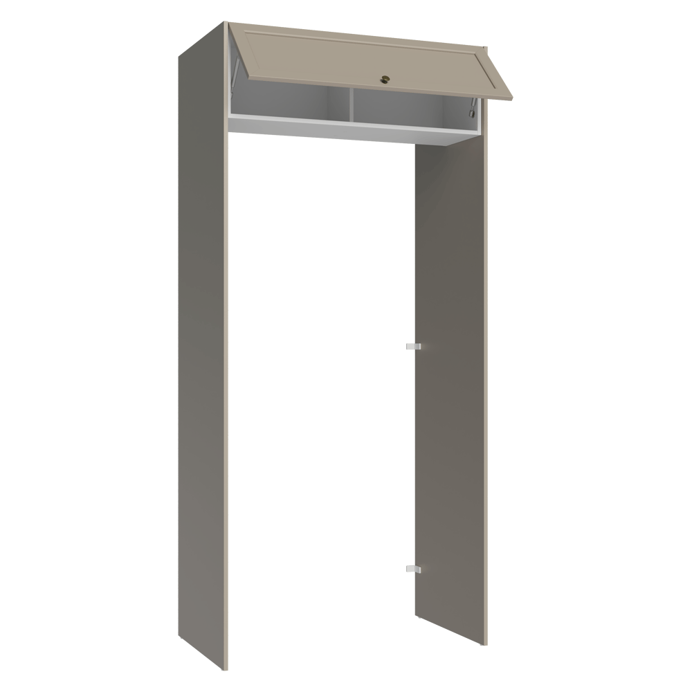 Mueble para empotrar Heladera 103 cm 1 Puerta Abatible Crema/Blanco/Crema Vik Madesa