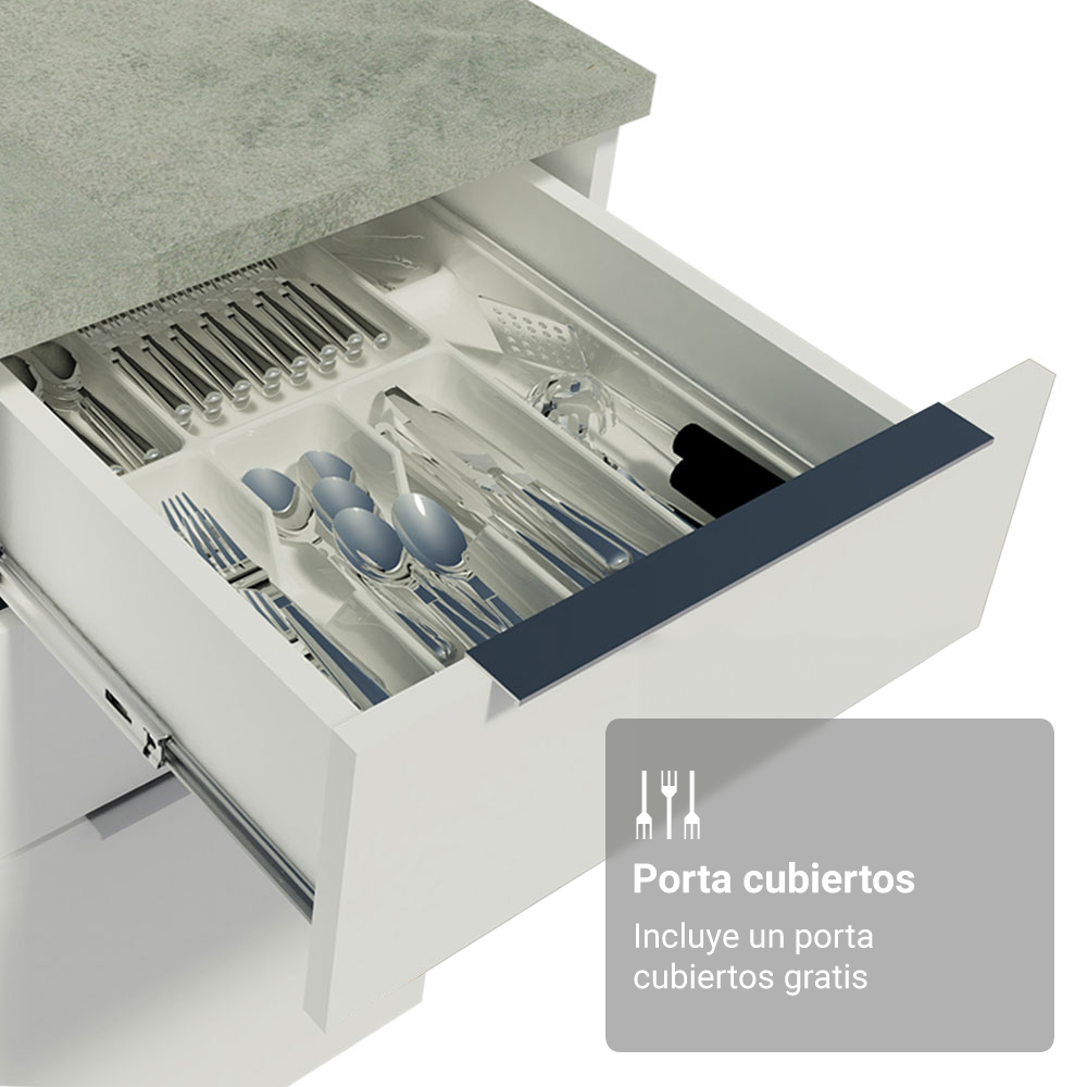 Combo completo de Cocina con Cristalero 190 cm Madesa Stella BB 03