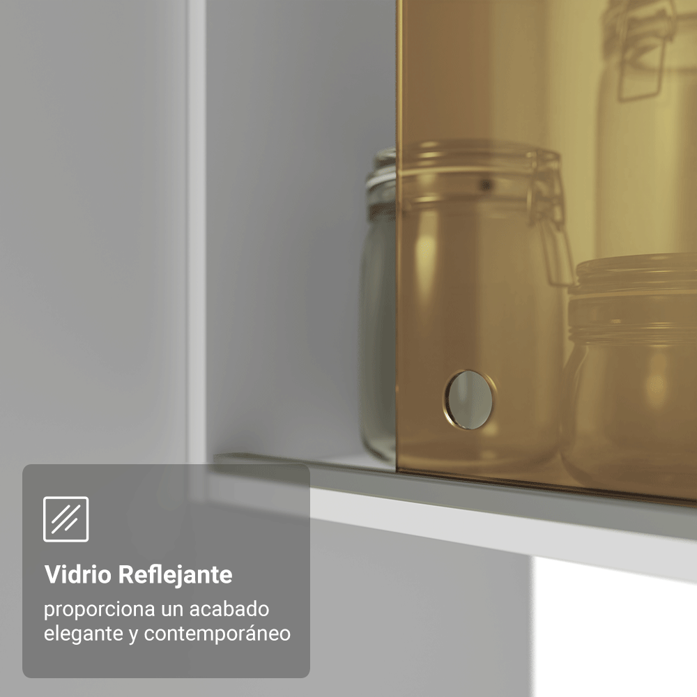 Combo Completo de Cocina 260 cm Blanco Diamante Madesa 02