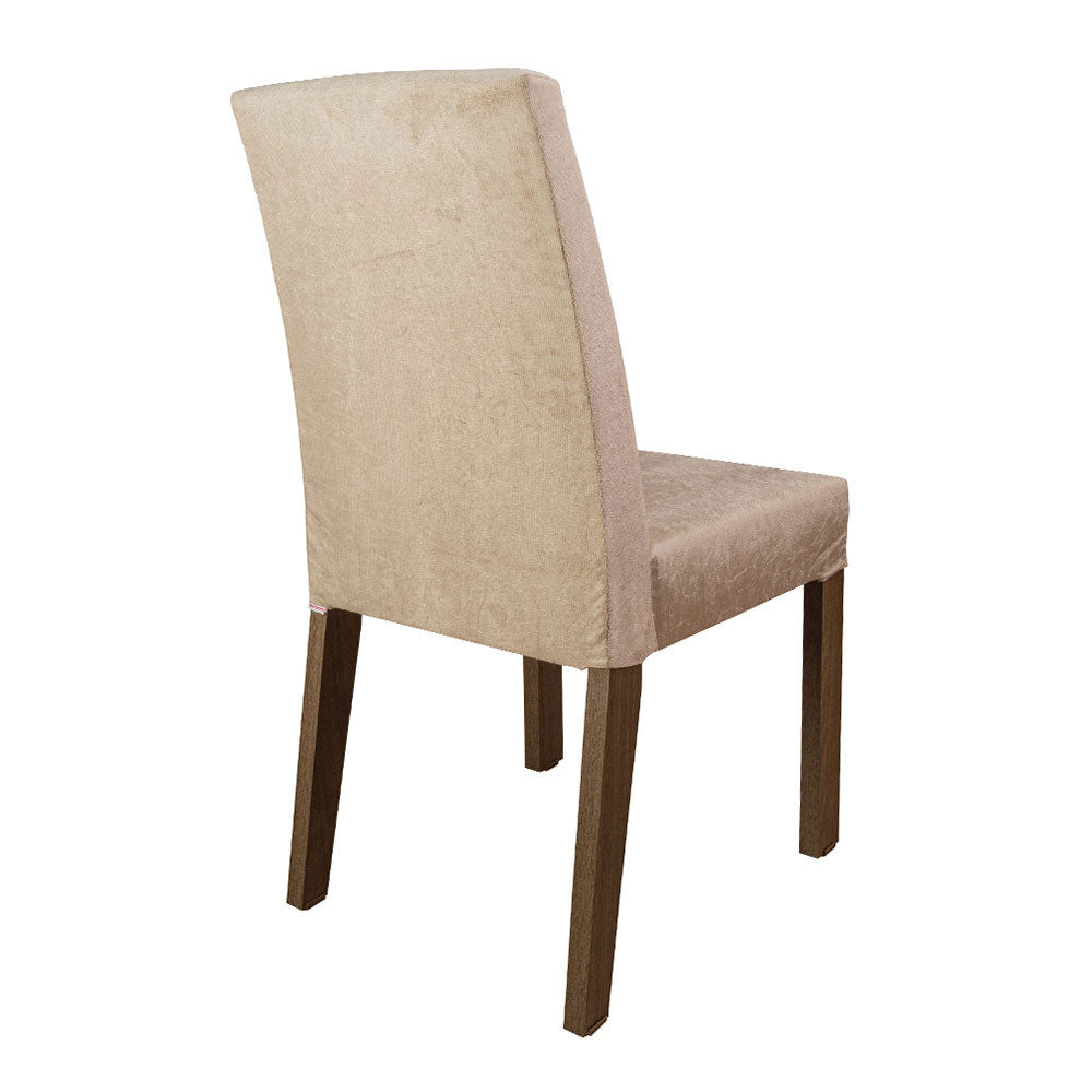 Juego de Comedor Mesa con Tapa de Madera 4 Sillas Marrón/Negro/Imperial Keila Madesa