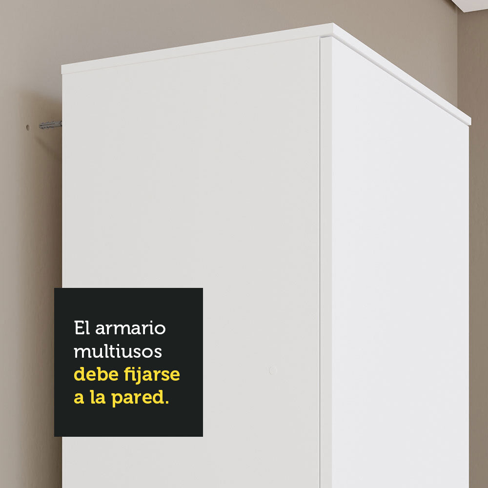 Mueble Lavadero Multiuso Modular 1 Puerta Madesa Blanco