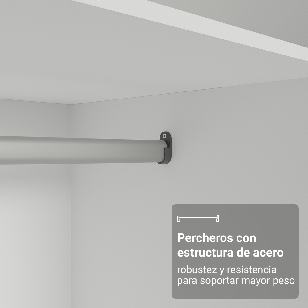 Dormitorio Completo Matrimonial Esquinero 3 Puertas Blanco Neo Madesa