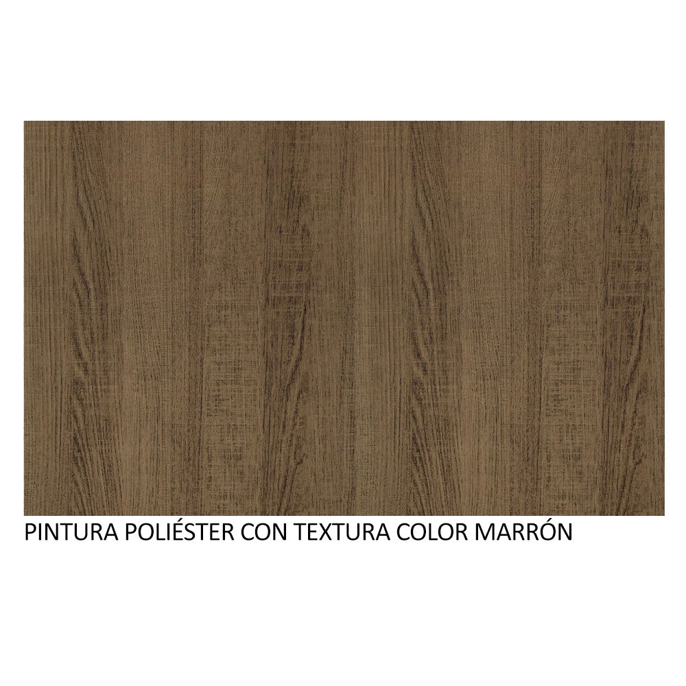 Placard Matrimonial Mónaco 3 Puertas Corredizas con Espejo con Patas Marrón