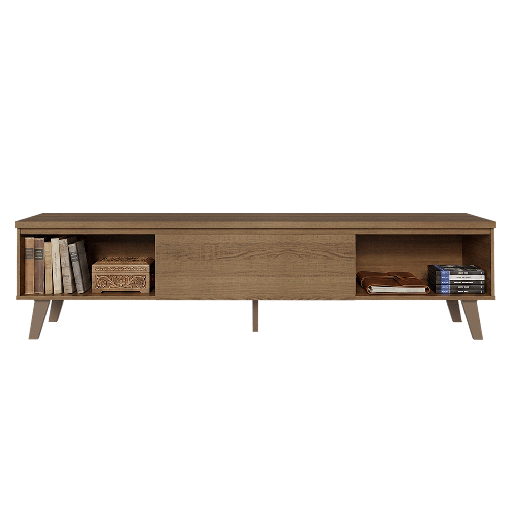 Rack para TV hasta 75 Pulgadas 180 cm 2 Puertas 1 Cajón Marrón Dune Madesa