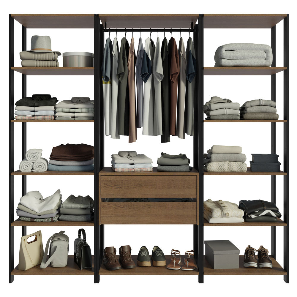 Ropero Placard Guardarropas Madesa Valencia 188cm MP 01