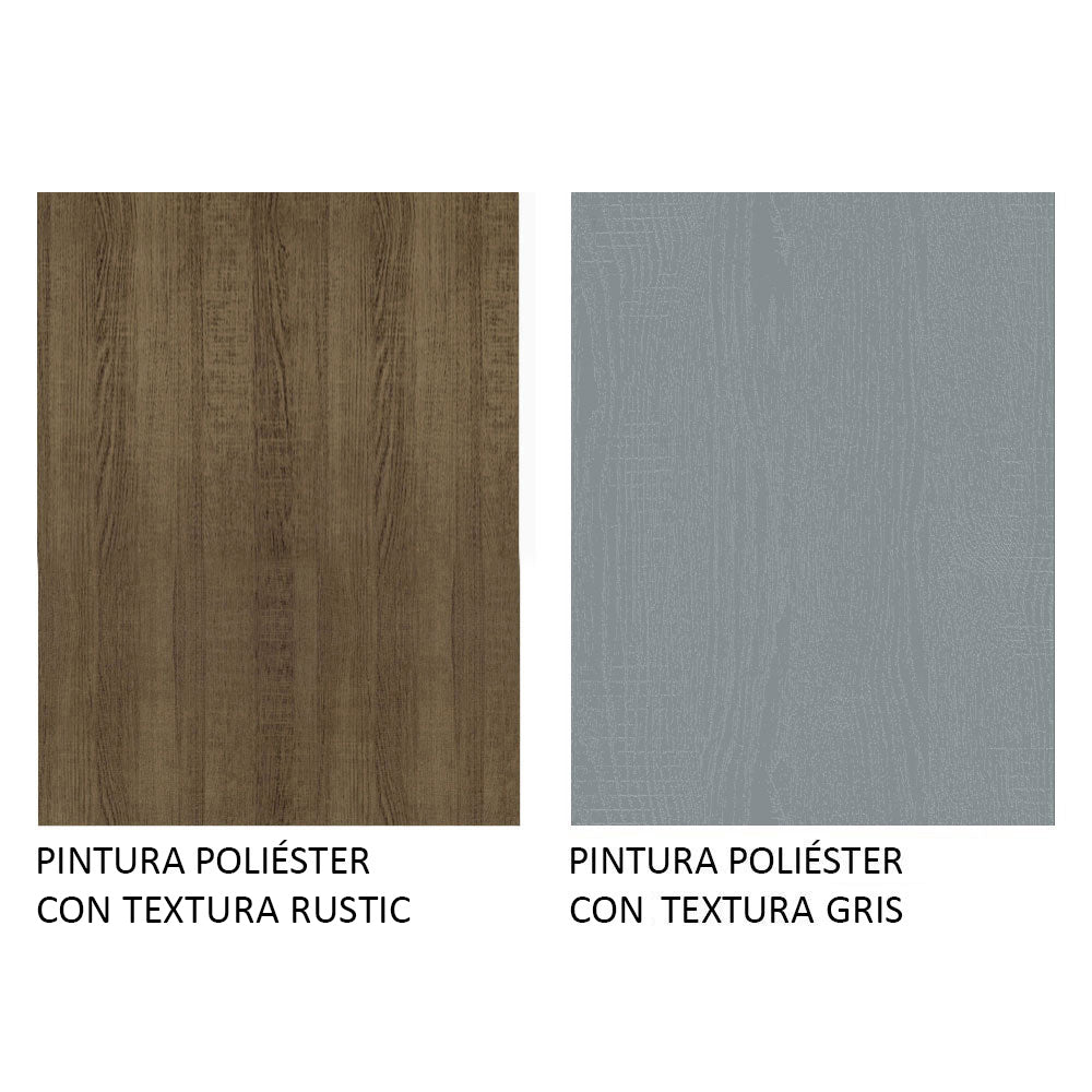 Bajo Mesada Multiuso Garaje 120cm (con Tapa) Marrón/Gris