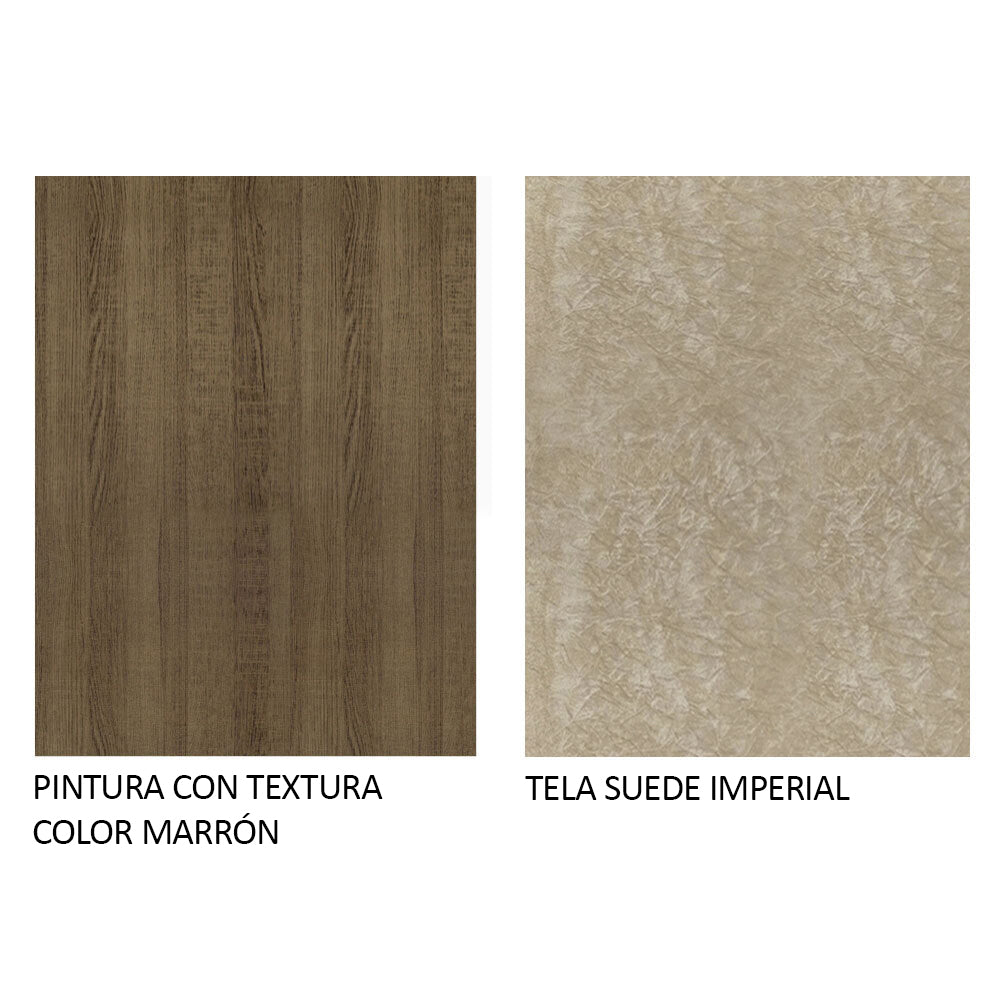 Juego de Comedor Mesa Tapa Madera 2 Sillas Tainá Madesa - Marrón/Imperial