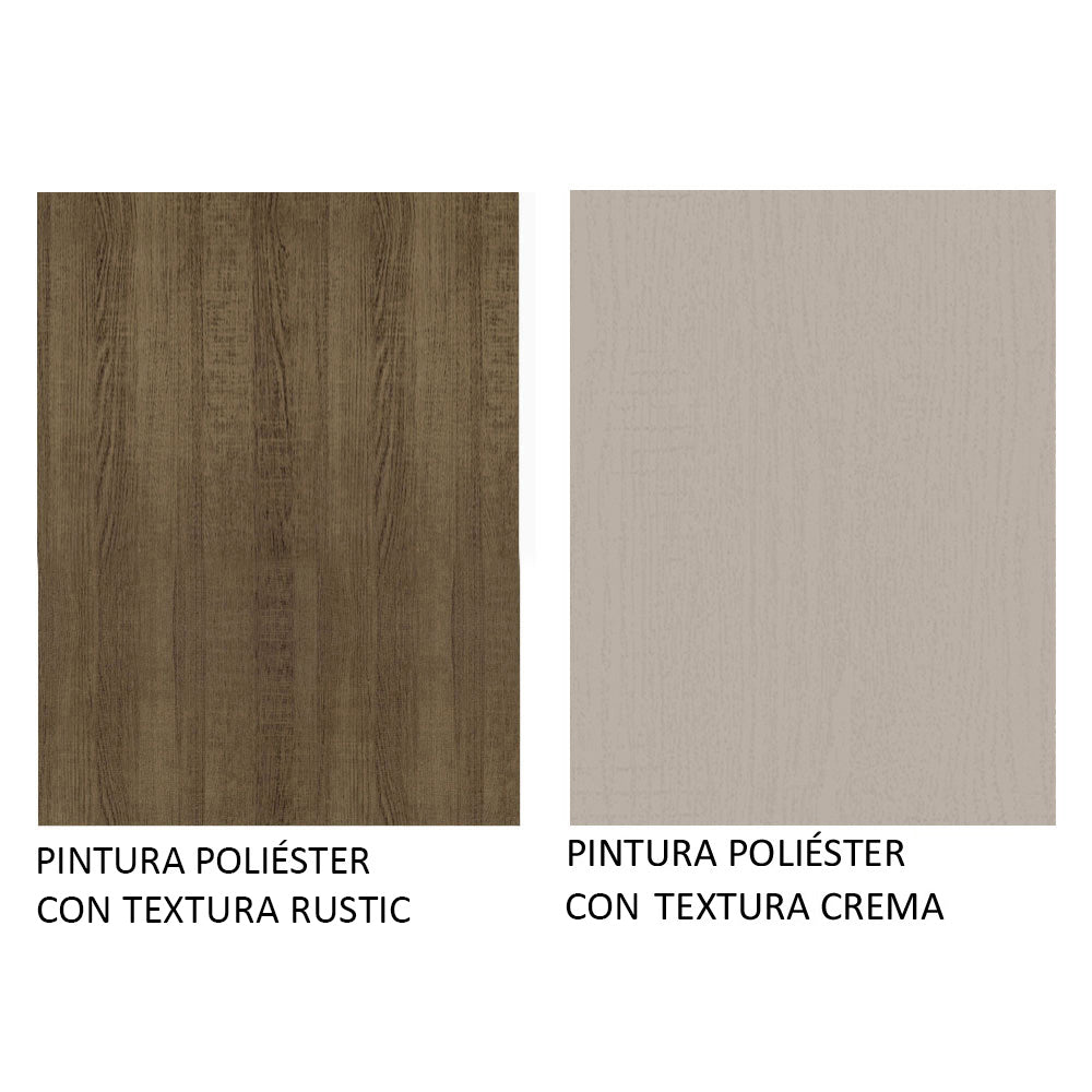Mueble Integral Multiuso Garaje 120cm Marrón/Crema