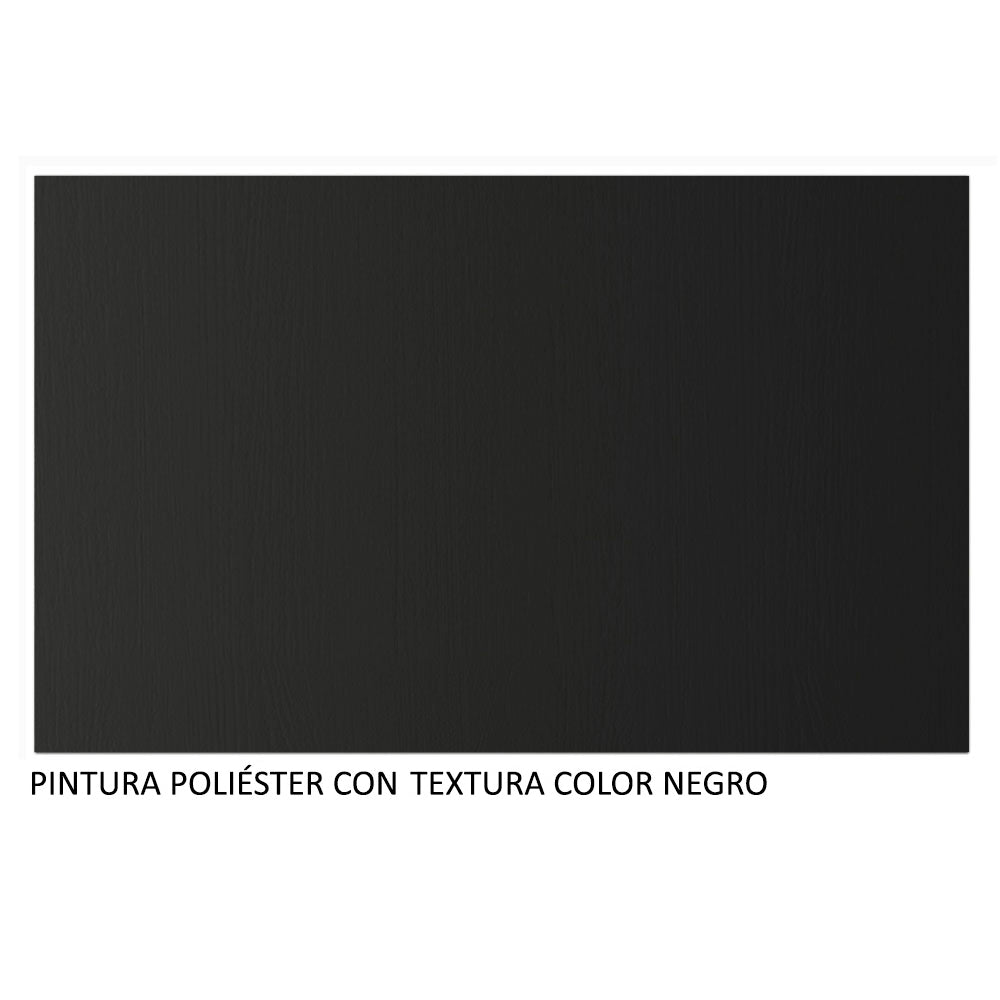 Placard Matrimonial Monaco 3 Puertas Corredizas con Espejo Negro