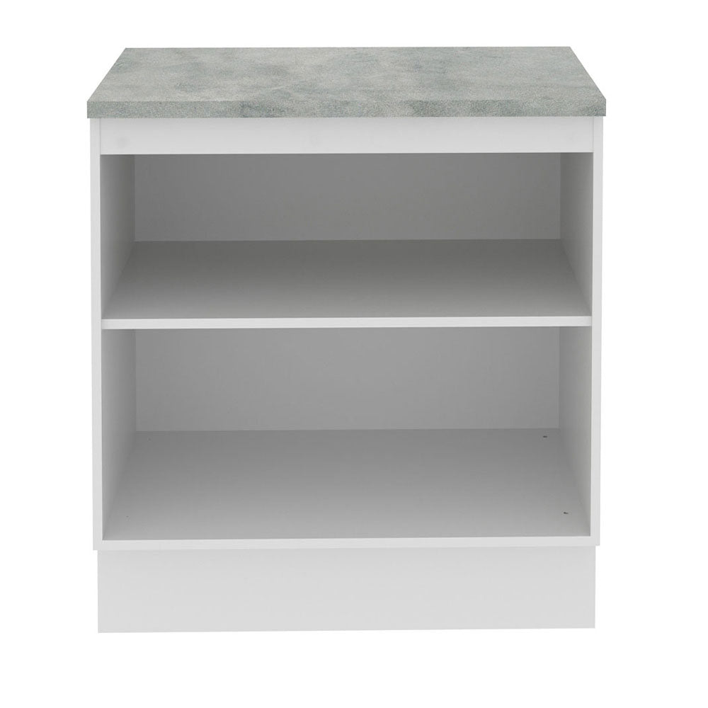 Bajo Mesada 70 cm x 60 cm, Sin cajones 2 Puertas Stella Blanco