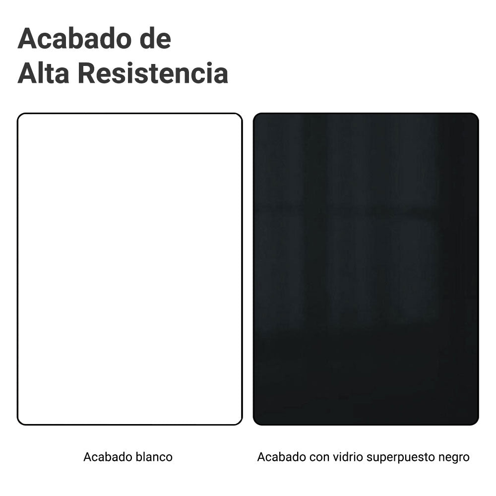 Alacena 50cm 1 Puerta Blanco/Negro Lux Madesa