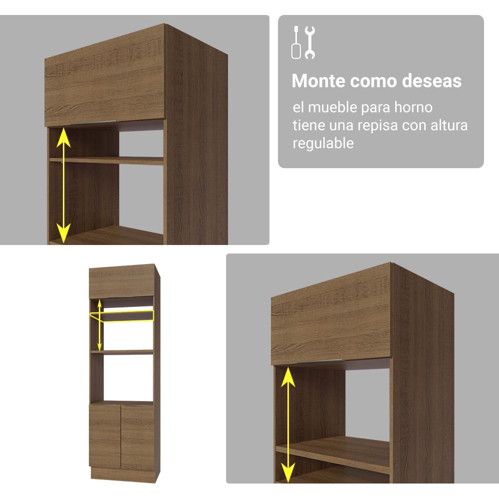 Combo completo de Cocina Madesa Stella 340cm MB 01
