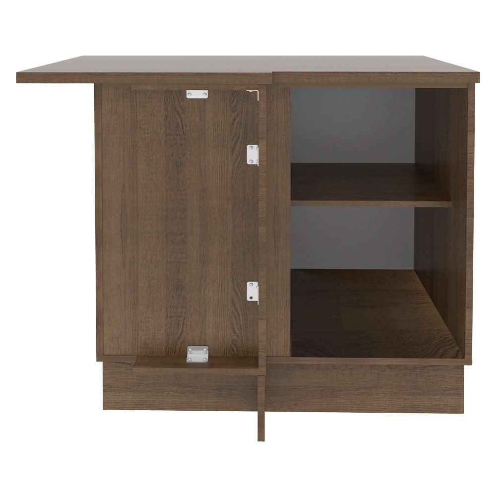 Bajo Mesada 94 cm Sin cajones 1 Puerta Stella Marrón/Blanco