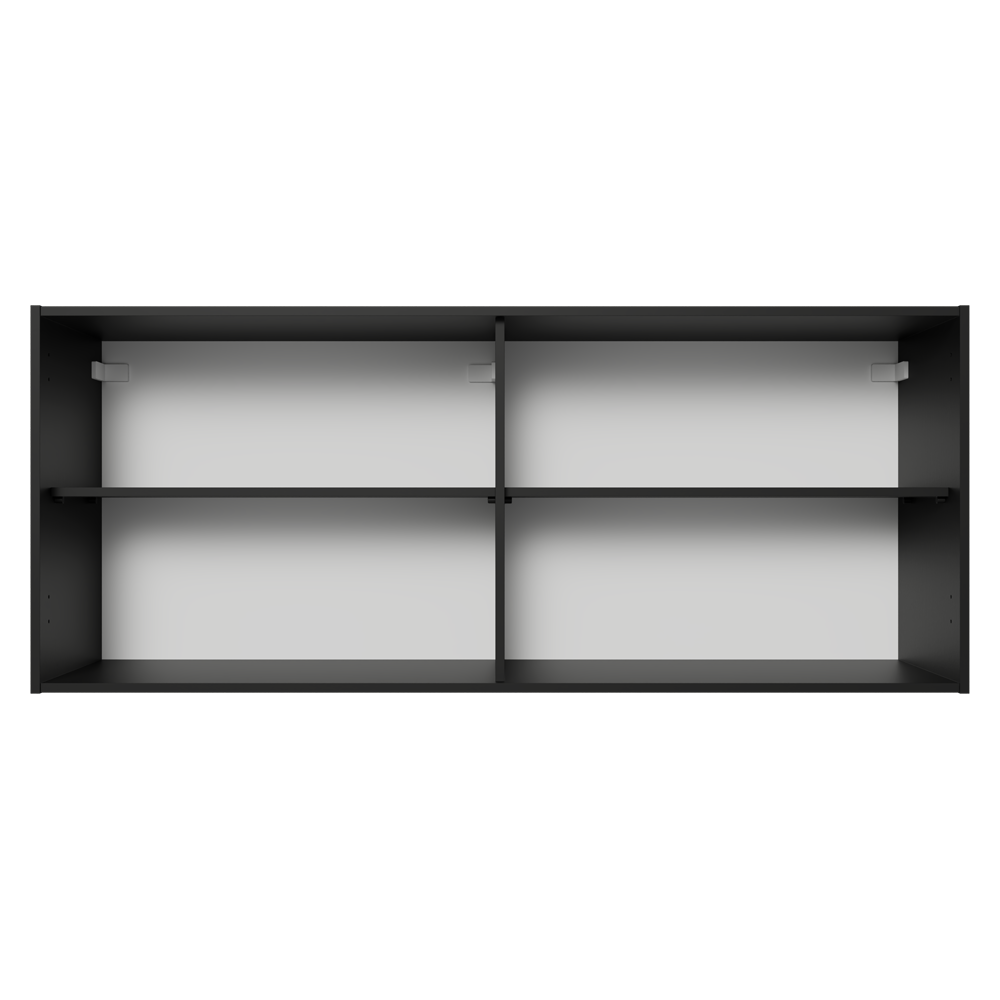 Alacena 120 cm 2 Puertas de con Negro Pieta Madesa