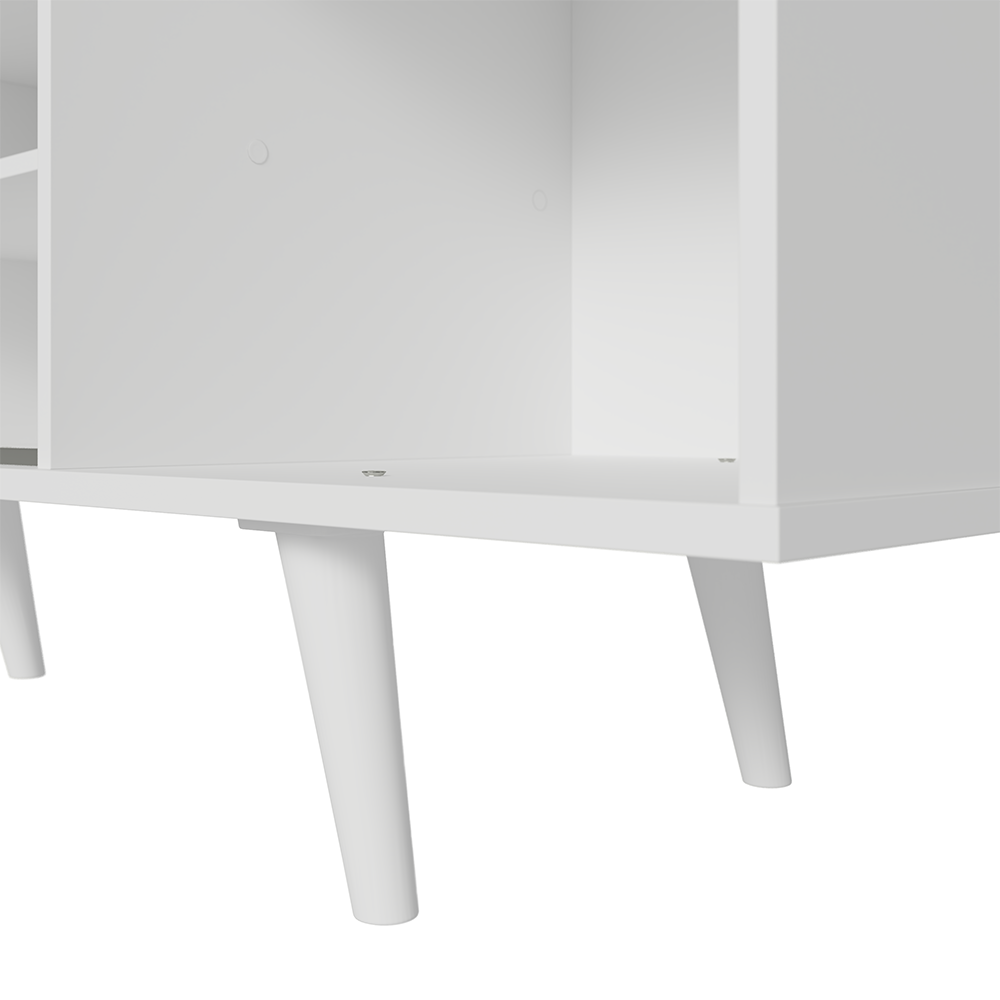 Rack para TV hasta 80 pulgadas 160 cm Con Patas Torino Blanco