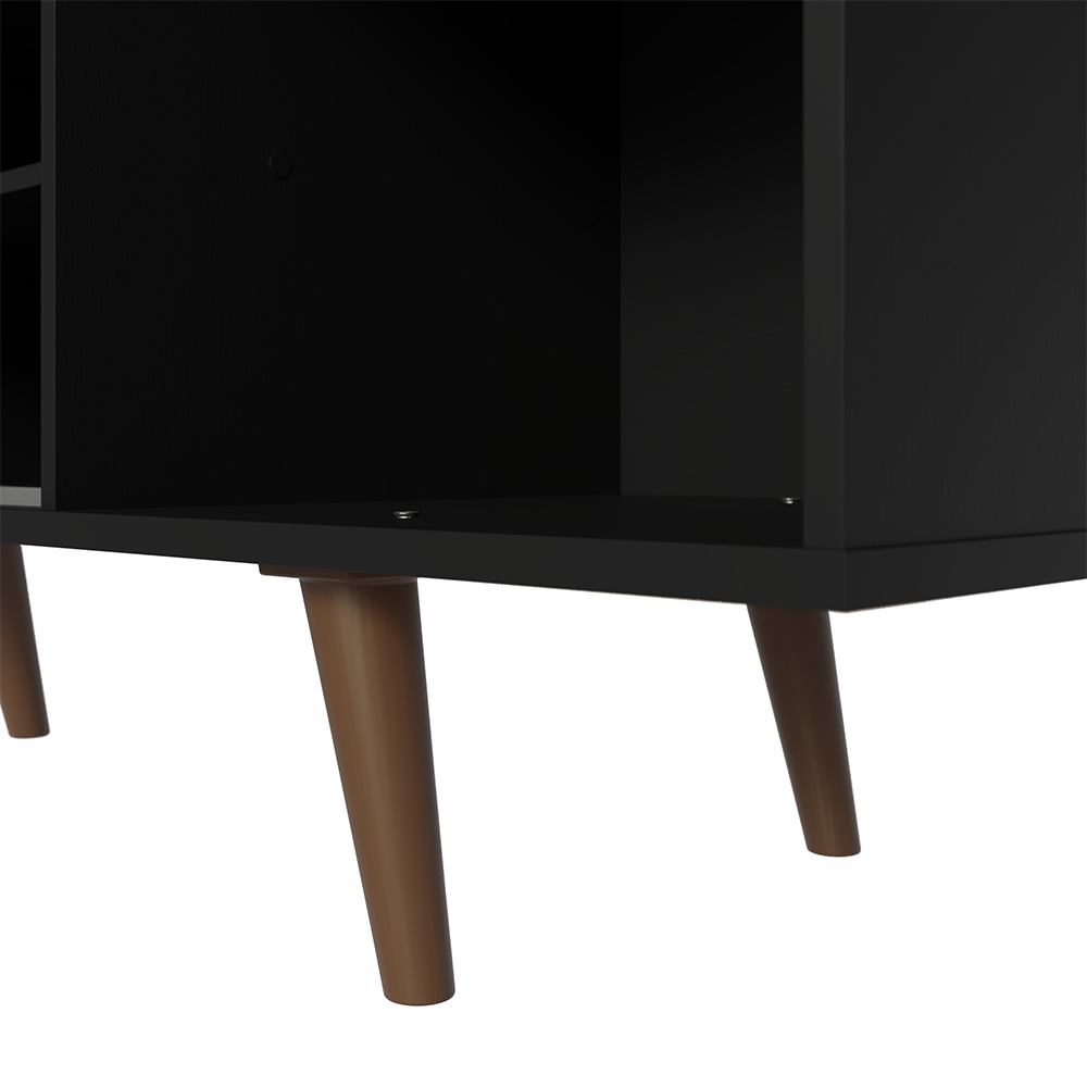 Rack para TV hasta 80 pulgadas 160 cm Con Patas Torino Negro/Marrón