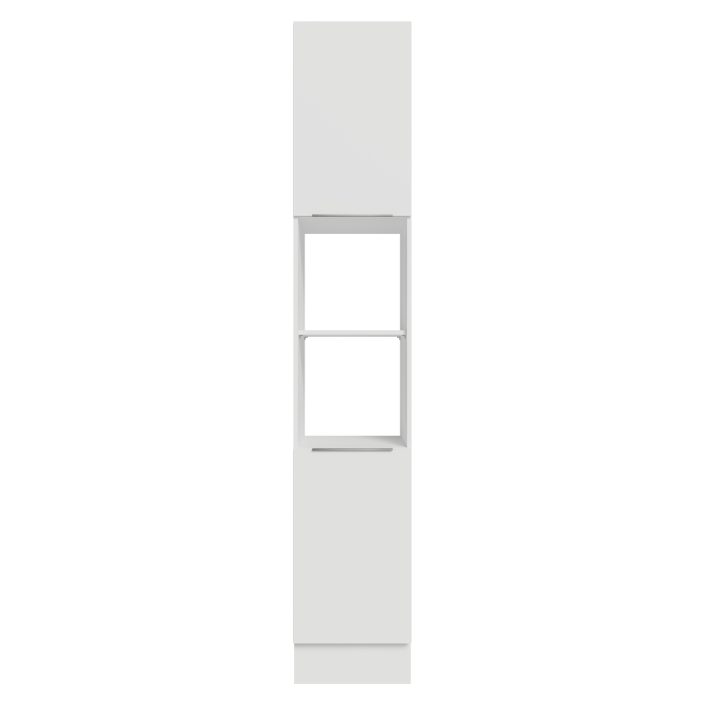 Despensero 40 cm 2 Puertas e 2 Nichos Blanco Stella Madesa