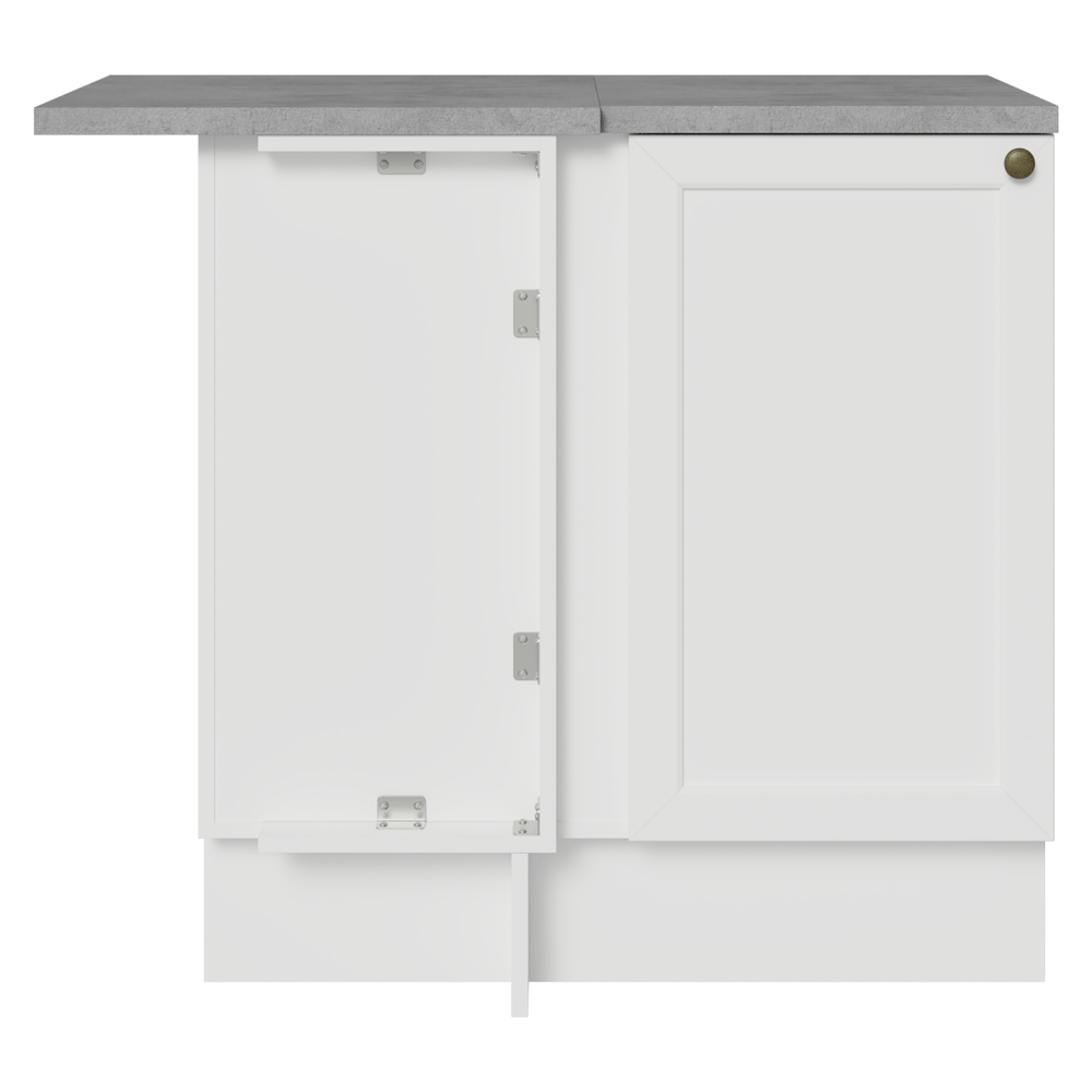 Bajo Mesada esquinero 1 Puerta Blanco Vik Madesa