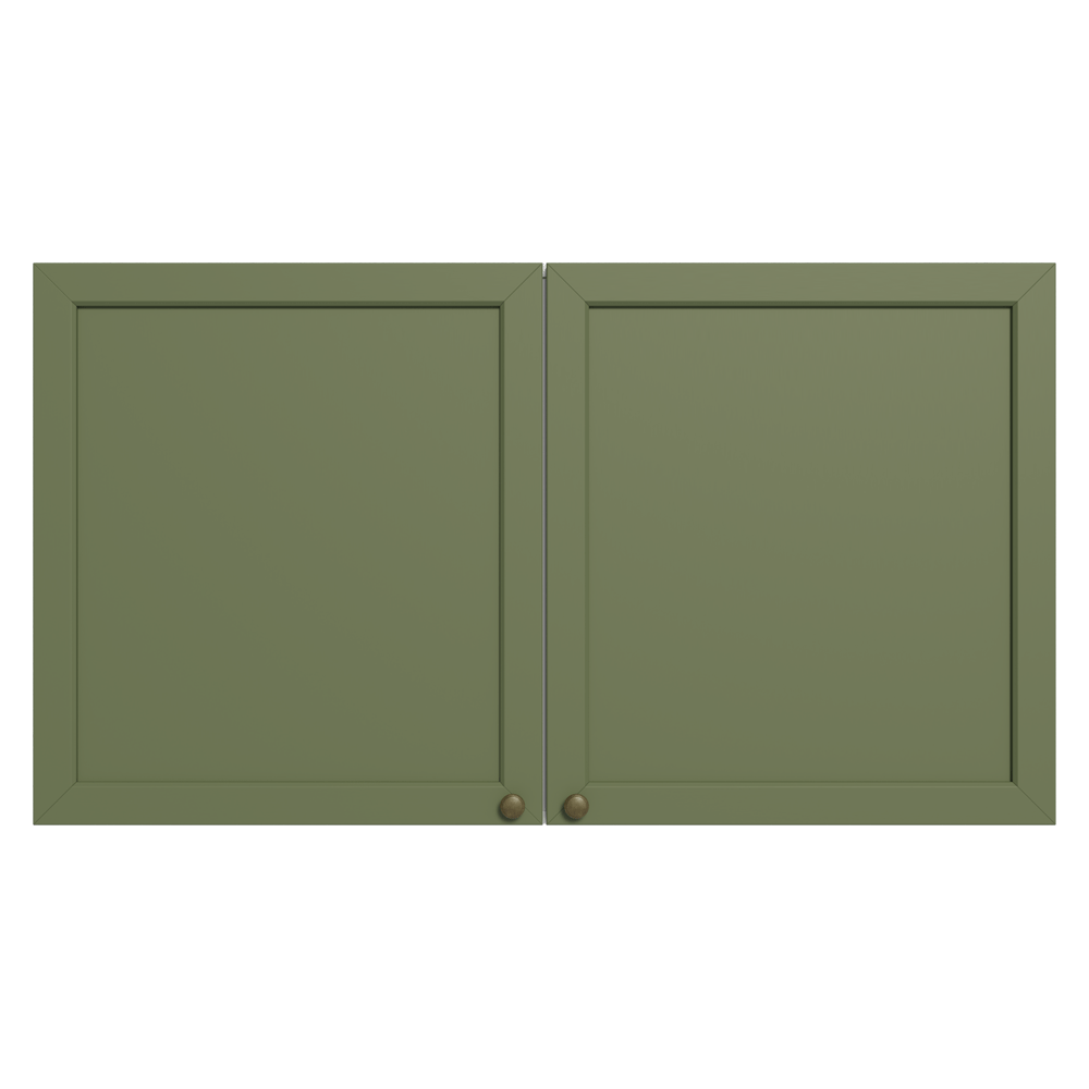 Alacena 120 cm 2 Puertas Blanco/Verde Vik Madesa