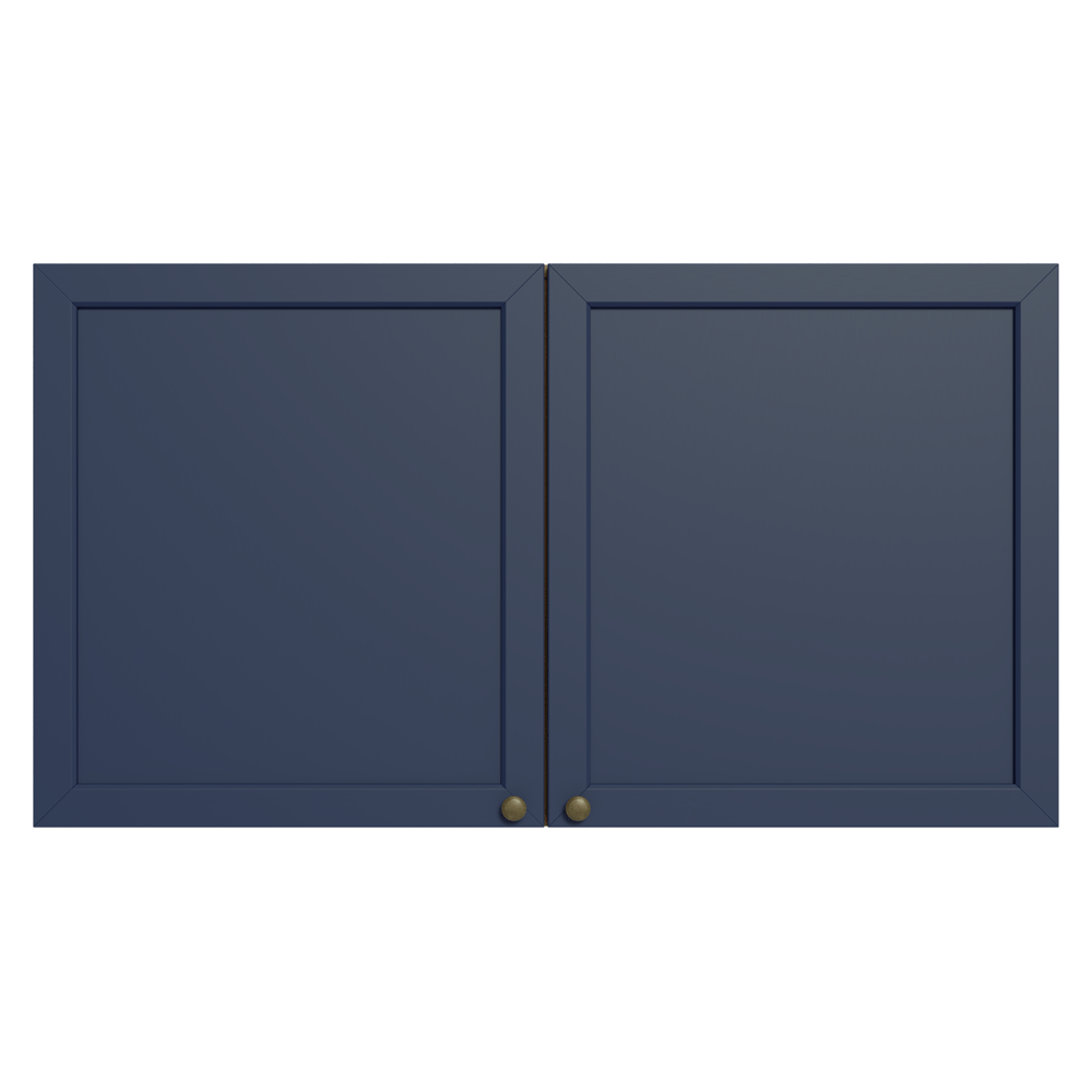Alacena 120 cm 2 Puertas Blanco/Azul Vik Madesa