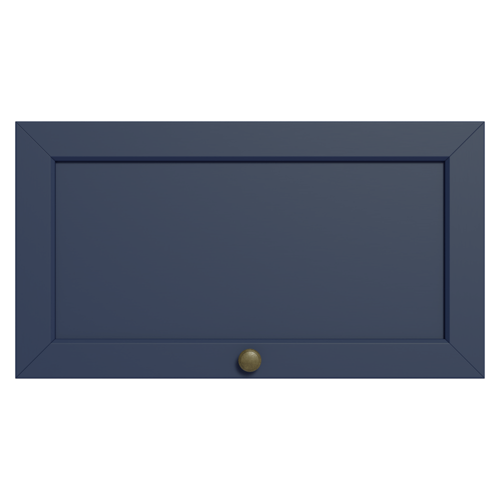 Alacena 60 cm 1 Puerta Puerta Rebatible Blanco/Azul Vik Madesa